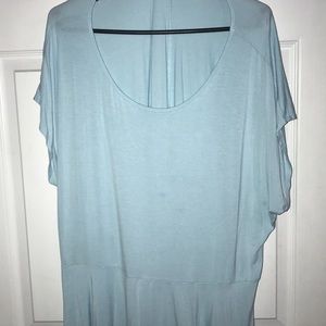 Baby blue peplum top!